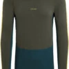 Icebreaker ZoneKnit 200 LS Crew Shirt Heren, Olijf/petrol