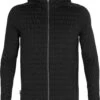 Icebreaker ZoneKnit LS Zip Hood Heren, Zwart -Sport- En Outdoorkleding icebreaker zoneknit ls zip hood men black 1