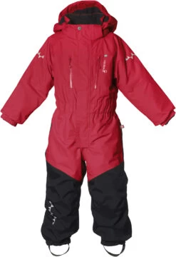 Isbjörn Of Sweden Penguin Snowsuit Kinderen, Rood/zwart