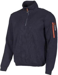 Ivanhoe Of Sweden Hadar Half Zip Sweater Men, Blauw