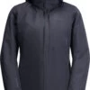Jack Wolfskin Bergland 3in1 Jas Dames, Grijs