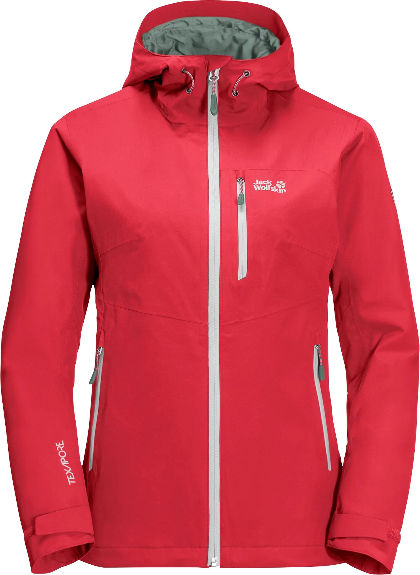 Jack Wolfskin Eagle Peak Jas Dames, Rood 3 Jack Wolfskin Eagle Peak Jas Dames, Rood