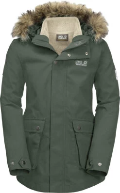Jack Wolfskin Elk Island 3in1 Parka Meisjes, Groen