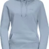 Jack Wolfskin Essential Hoody Dames, Blauw -Sport- En Outdoorkleding jack wolfskin essential hoody women blue fog 1