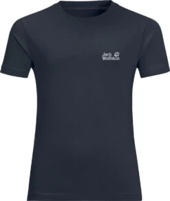 Jack Wolfskin Essential SS Shirt Kinderen, Blauw