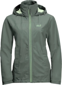 Jack Wolfskin Evandale Jas Dames, Groen