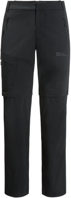 Jack Wolfskin Glastal Zip Away Pants Men, Zwart
