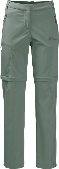 Jack Wolfskin Glastal Zip Away Pants Women, Groen