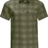 Jack Wolfskin Highlands SS Shirt Heren, Groen 2 Jack Wolfskin Highlands SS Shirt Heren, Groen -Sport- En Outdoorkleding jack wolfskin highlands ss shirt men greenwood checks 1