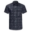 Jack Wolfskin Highlands SS Shirt Heren, Blauw -Sport- En Outdoorkleding jack wolfskin highlands ss shirt men night blue checks 1