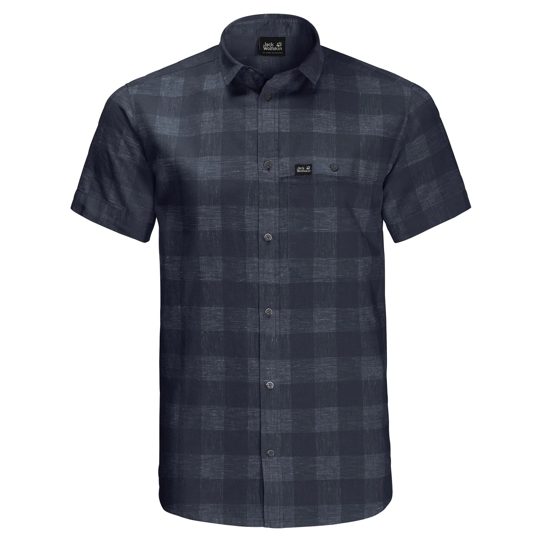 Jack Wolfskin Highlands SS Shirt Heren, Blauw 3 Jack Wolfskin Highlands SS Shirt Heren, Blauw