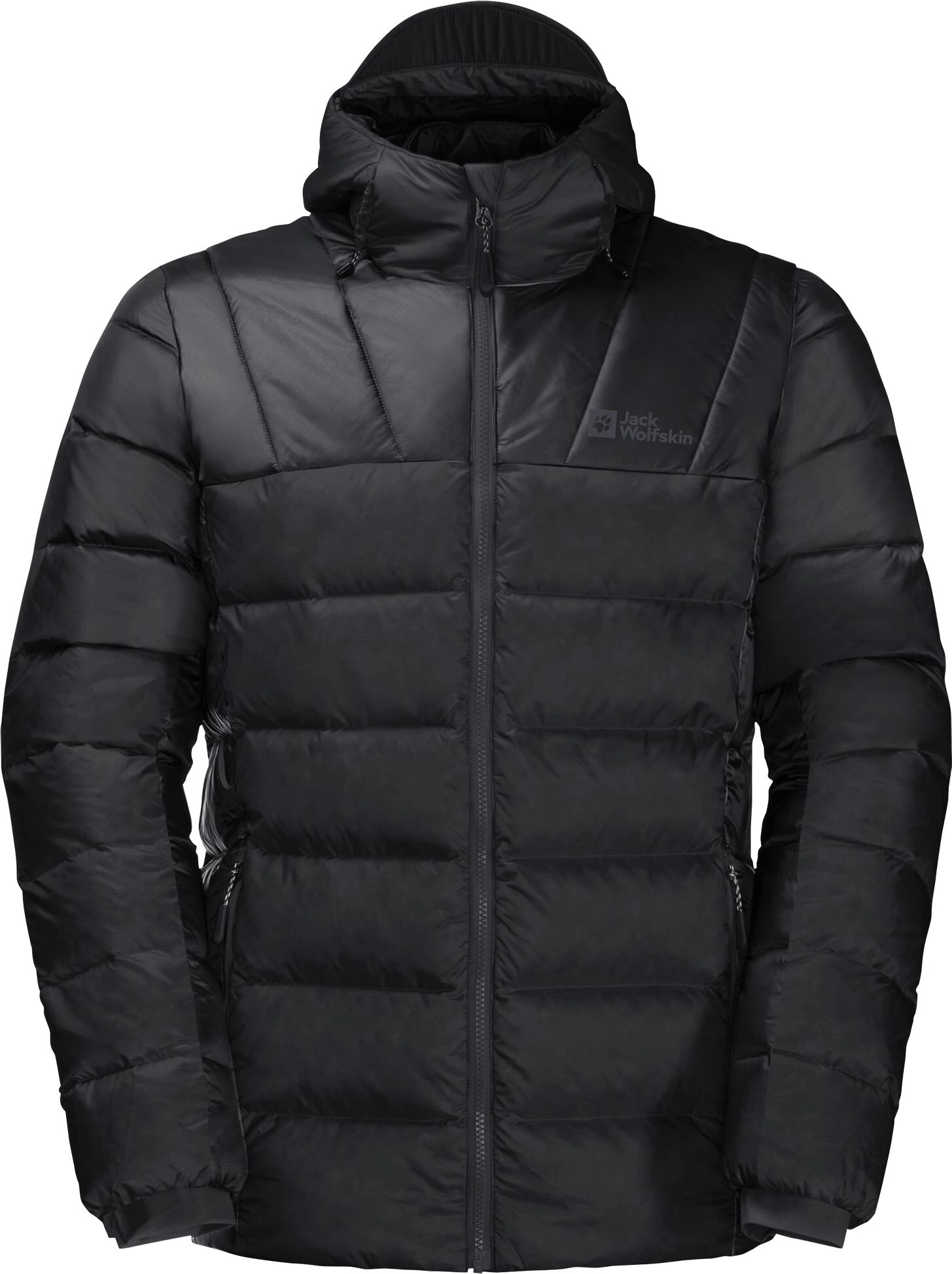 Jack Wolfskin Nebelhorn Dons Hoody Heren, Zwart