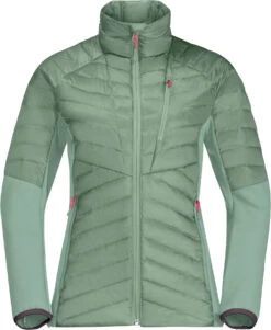 Jack Wolfskin Nebelhorn Down Hybride Dames, Groen