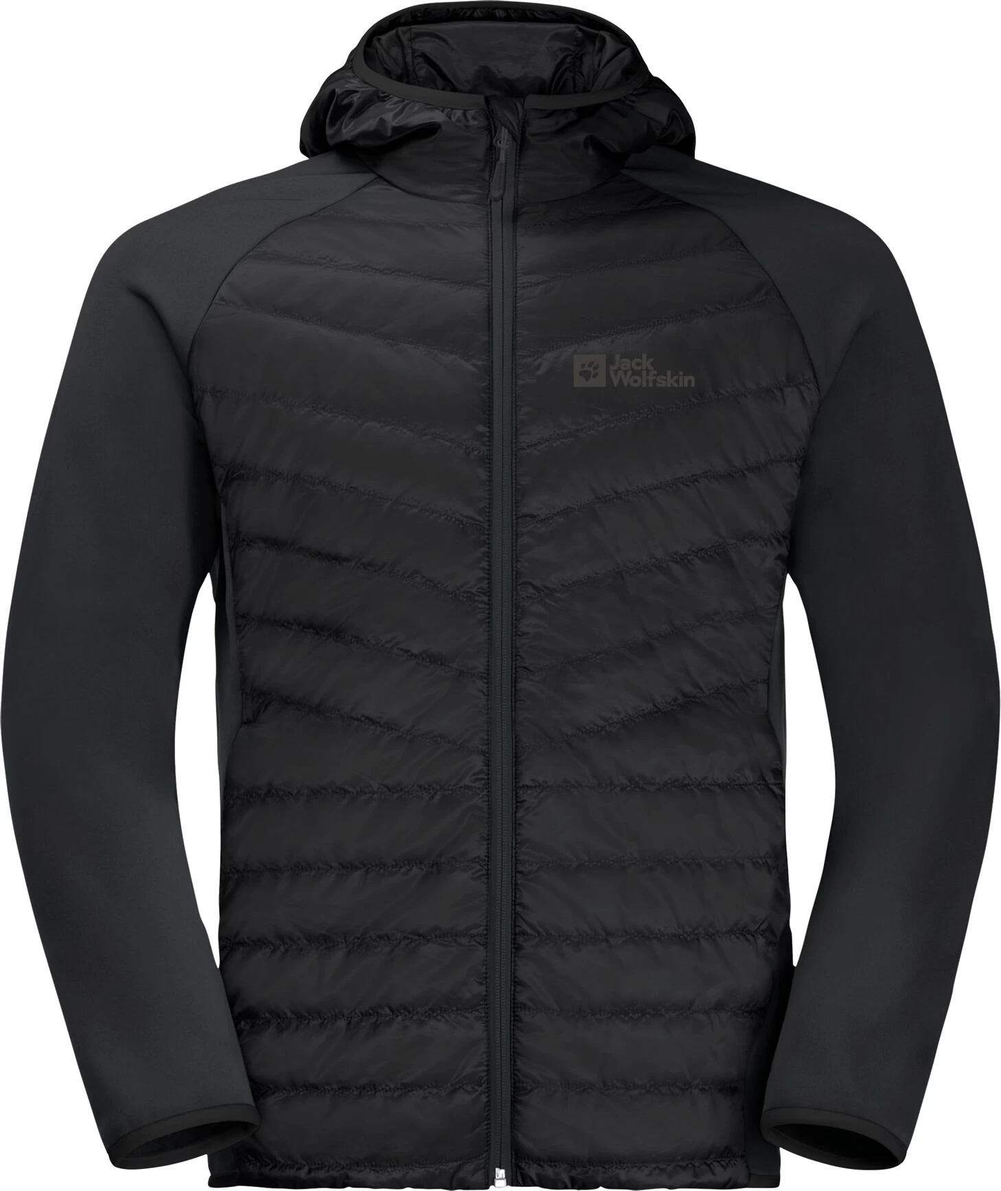 Jack Wolfskin Routeburn Pro Hybride Jas Heren, Zwart 3 Jack Wolfskin Routeburn Pro Hybride Jas Heren, Zwart