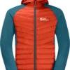 Jack Wolfskin Routeburn Pro Hybride Jas Heren, Oranje/blauw -Sport- En Outdoorkleding jack wolfskin routeburn pro hybrid jacket men wild brier 1