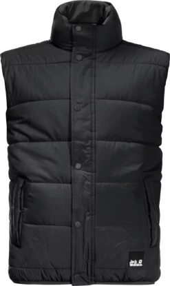 Jack Wolfskin Spirit Geïsoleerd Vest Jongeren, Zwart