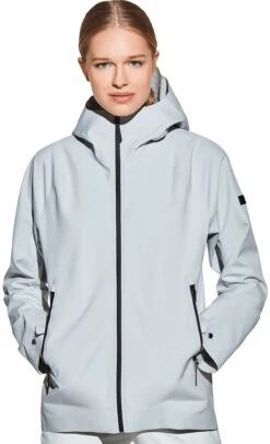Jack Wolfskin Stormshell Jas Dames, Grijs