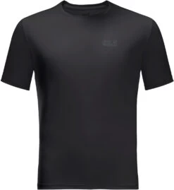 Jack Wolfskin Tech T-shirt Heren, Zwart