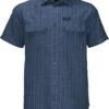 Jack Wolfskin Thompson Shirt Heren, Blauw -Sport- En Outdoorkleding jack wolfskin thompson shirt herren ocean wave checks 1