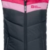 Jack Wolfskin Three Hills Vest Kinderen, Blauw/roze -Sport- En Outdoorkleding jack wolfskin three hills vest kids pink dahlia 1