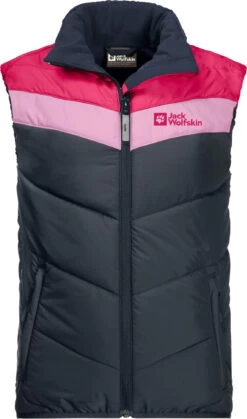 Jack Wolfskin Three Hills Vest Kinderen, Blauw/roze