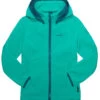 Kamik Faye Softshell Jas Meisjes, Turquoise -Sport- En Outdoorkleding kamik faye softshell jacket girls lagoon harbor 1