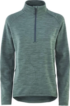 Kari Traa Berthe Midlayer Half Zip Dames, Groen