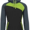 Karpos Pramper Fleece Hoodie Heren, Bont -Sport- En Outdoorkleding karpos pramper fleece hoodie men black dark slate lime green 1