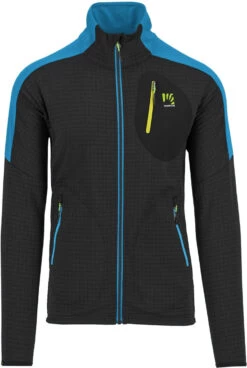 Karpos Puez Fleece Jas Heren, Zwart/blauw