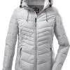 Killtec KOW 149 Gewatteerde Jas Dames, Grijs -Sport- En Outdoorkleding killtec kow 149 quilted jacket women light grey 1