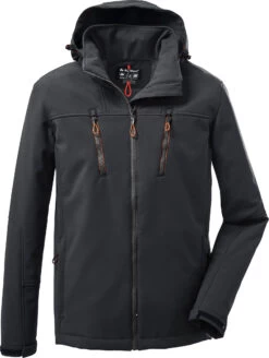 Killtec KOW 163 Softshell Jas Heren, Zwart