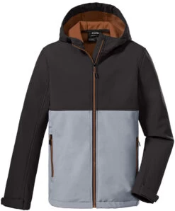 Killtec KOW 203 Softshell Jas Jongens, Zwart/grijs