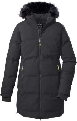 Killtec KOW 209 Gewatteerde Parka Dames, Zwart