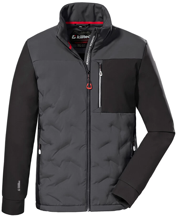 Killtec KOW 86 Jas Heren, Grijs/zwart 3 Killtec KOW 86 Jas Heren, Grijs/zwart