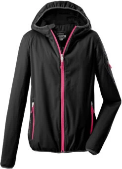 Killtec Trin Softshell Jas Dames, Zwart
