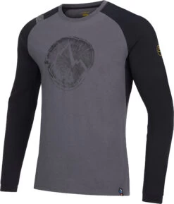 La Sportiva Cross Section Top Met Lange Mouwen Heren, Grijs/zwart