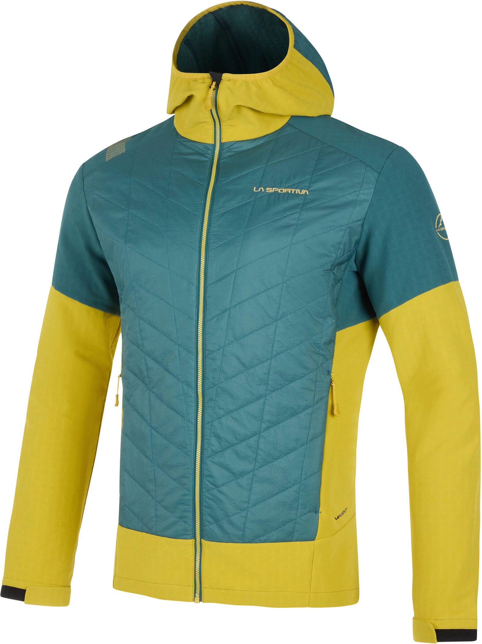 La Sportiva Kap Hybrid Hoody Heren, Petrol/geel 3 La Sportiva Kap Hybrid Hoody Heren, Petrol/geel