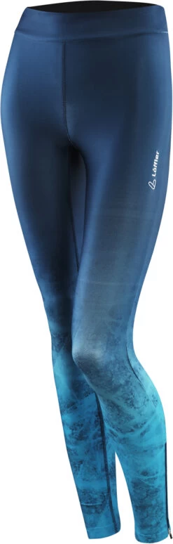 Löffler Arctic Dimple Elastische Panty's Dames, Blauw