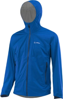 Löffler GTX Active Hooded Jacket Heren, Blauw