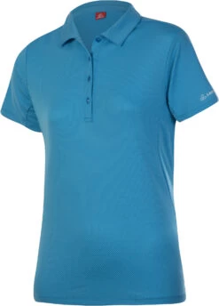 Löffler Tencel CF Polo Shirt Dames, Blauw