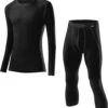 Löffler Transtex Warm Ondergoed Set Heren, Zwart