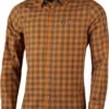Lundhags Ekren Longsleeve Heren, Oranje/grijs -Sport- En Outdoorkleding lundhags ekren langarmhemd herren dark gold 1