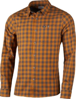 Lundhags Ekren Longsleeve Heren, Oranje/grijs