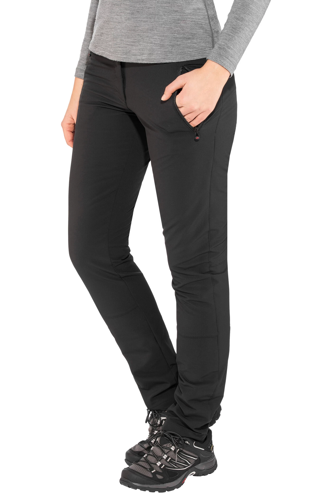 Maier Sports Helga Slim Stretchbroek Dames, Zwart 3 Maier Sports Helga Slim Stretchbroek Dames, Zwart