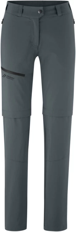 Maier Sports Latit Afritsbare Broek Dames, Grijs