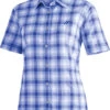 Maier Sports Philina SS Shirt Dames -Sport- En Outdoorkleding maier sports philina ss shirt women lila white check 1