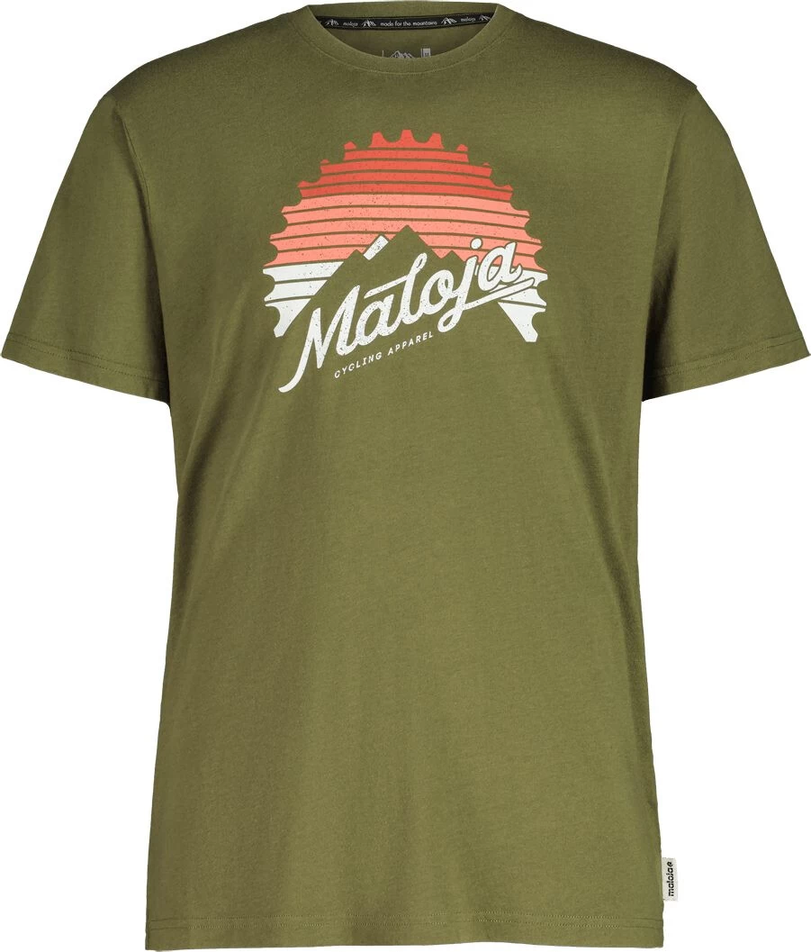 Maloja AntelaoM. Wood Katoen Tee Heren, Olijf 3 Maloja AntelaoM. Wood Katoen Tee Heren, Olijf