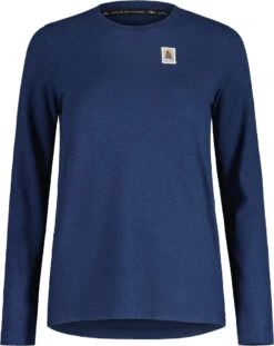Maloja TavelaM. Biologische Hennep Longsleeve Dames, Blauw