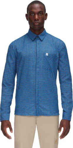 Mammut Winter Longsleeve Shirt Men, Blauw
