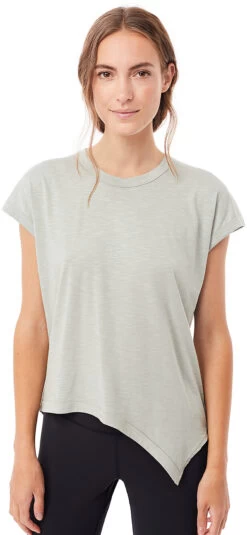 MANDALA Asymmetric Tee Women, Grijs